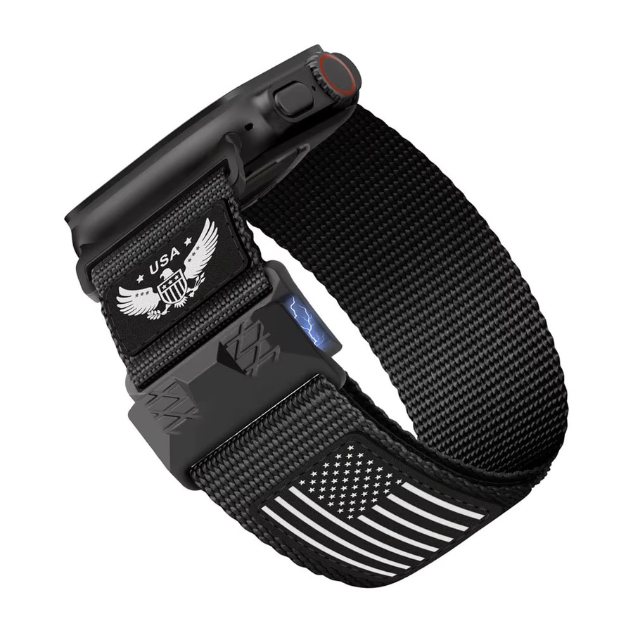 Apple Uhrenarmband, Nylon, Schwarz - Bild 6