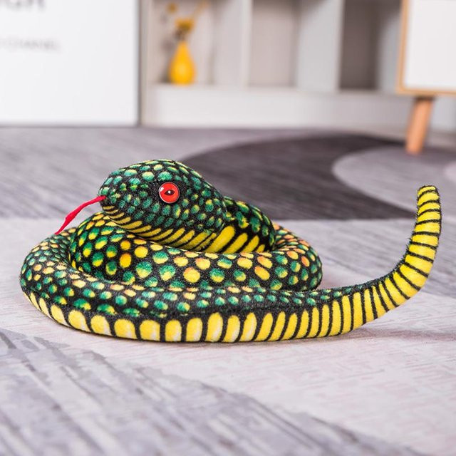 Yiran Health & Beauty Schlangen Plüschtier, Boa Kobra, 85cm - Bild 1