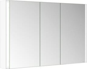 Keuco Spiegelschrank Somaris, 3-türig, weiß matt, Wandmontage, B: 120 cm, H: 71 cm, T: 12,7 cm - Bild 1