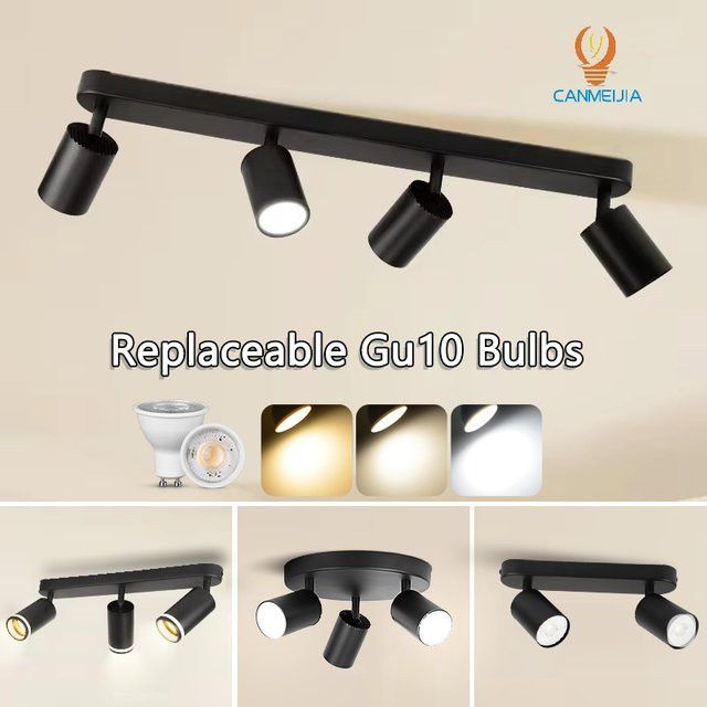 CANMEIJIA LED-Deckenleuchte GU10 Schienenstrahler für Schlafzimmer und Flur, 110 V 220 V - Bild 1