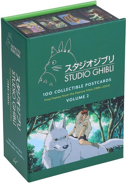 Studio Ghibli, 100 Sammlerpostkarten, Band 2: Letzte Bilder aus den Spielfilmen (1984–2023), blau - Bild 1