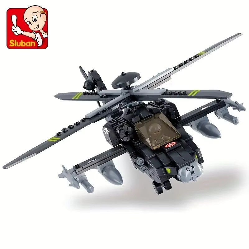 SLUBAN Bewaffneter Hubschrauber, Baustein Spielzeug, Fahrzeuge - Bild 2