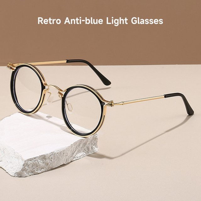 Blanche Michelle Korrektionsbrille, Vollrand, Round, Unisex, transparent, Blaulichtfilter - Bild 1