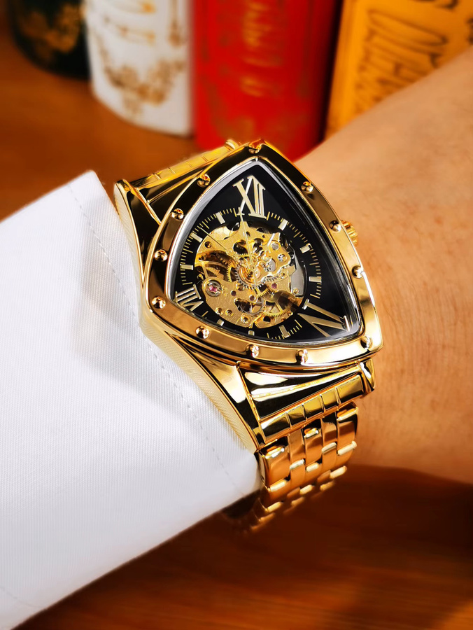 GEWINNER Armbanduhr, Automatik, Edelstahl, Schwarz, Herren - Bild 2