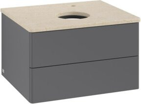 V&B Waschtischunterschrank Antao ohne Frontstruktur, lackiert, B/T/H: 60 x 36 x 50 cm - Bild 1