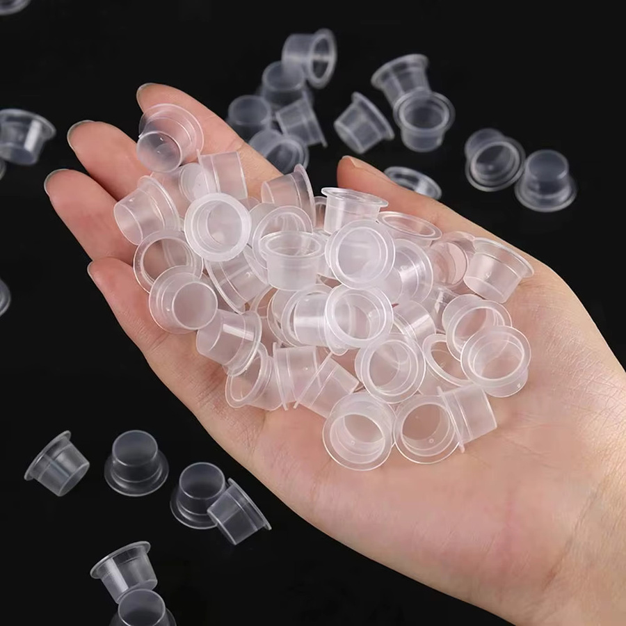 PEPAX Tattoo Ink Cups Caps, 100 Stück, Einweg Microblading Pigment Halter - Bild 3