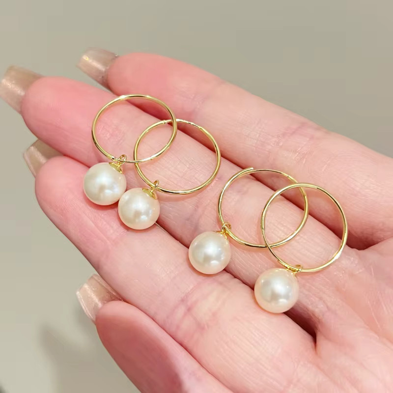 ALCADEN Ohrringe, Perle, Gold, Damen - Bild 1