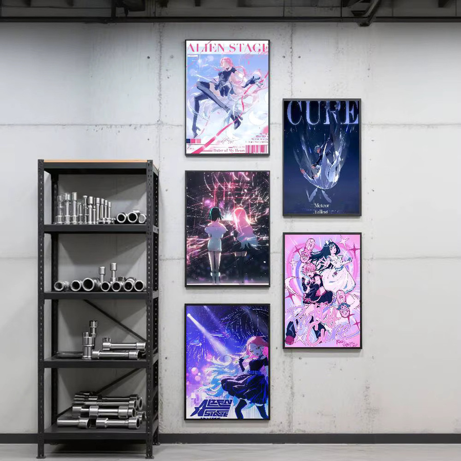 Kayou Alien Stage Sua und Mizi Poster Kunstdruck im Anime-Stil, Mehrfarbig, B: 15,0 cm, H: 10,0 cm - Bild 2