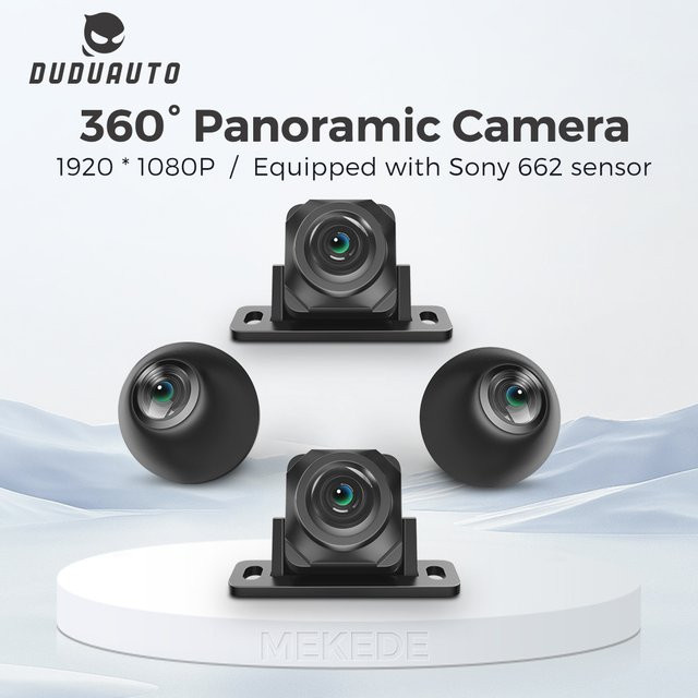 DUDUAUTO DUDU7 360 Grad Panoramiksystem mit HD Nachtsichtkamera für Android Multimedia Radio in Schwarz - Bild 1