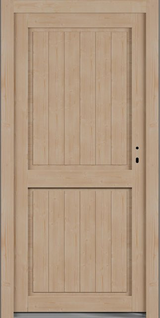 Roro Nebeneingangstür OHE 1003 Fichte in Braun, B/H: 98 x 198 cm, DIN Rechts - Bild 1