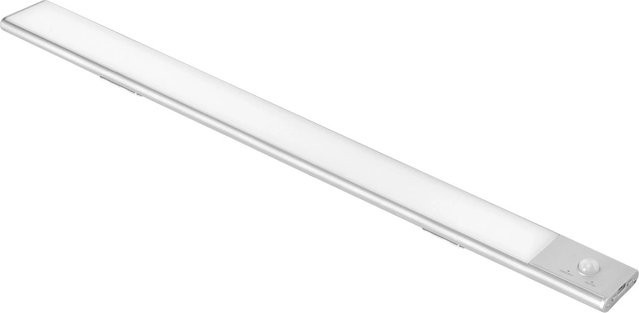 Emuca LED-Wandleuchte Kaus mit Bewegungssensor und Dämmerungssensor, USB wiederaufladbar, Weiß, Länge: 240 mm - Bild 1