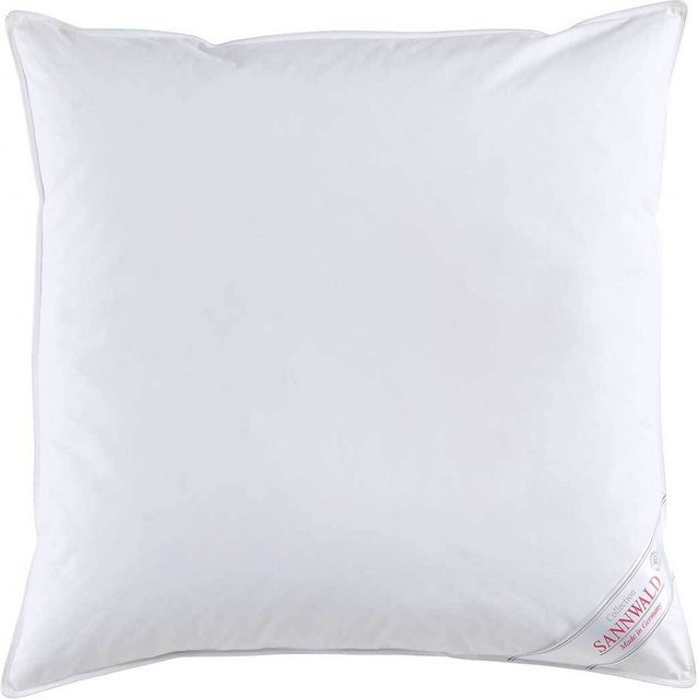 SANNWALD 3-Kammer-Kopfkissen mit Federn und Daunen, Weiß, B/B: 80 x 80 cm - Bild 1