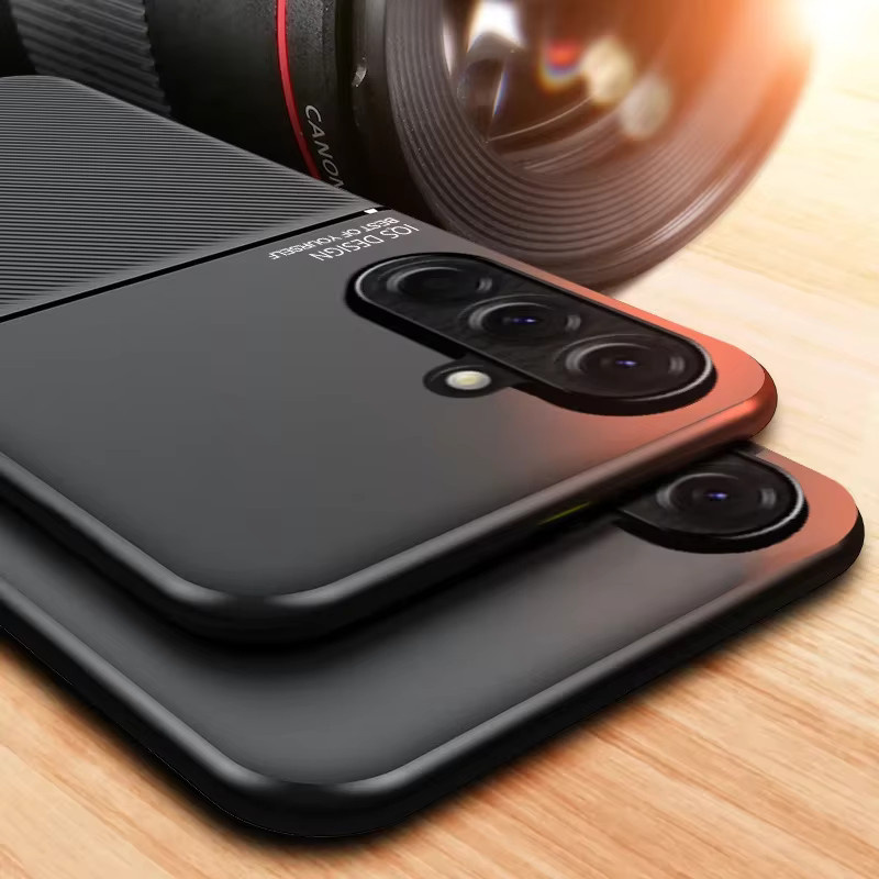 Magnetische Leder-Handyhülle für Samsung Galaxy A-Serie in Schwarz - Bild 3