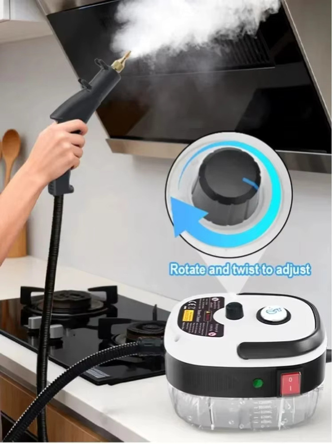 BALASHOV Handdampfreiniger mit Hochdruck und Hochtemperatur in Grau mit 1200 ml Wassertank für Haushalt, Gewerbe und Auto - Bild 8