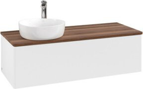 V&B Waschtischunterschrank Antao ohne Frontstruktur in Weiß lackiert, B/T/H: 120 x 50 x 50 cm - Bild 1