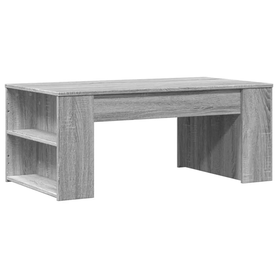vidaXL Couchtisch aus Holzwerkstoff in Grau, B/T/H: 102 x 55 x 42 cm - Bild 2