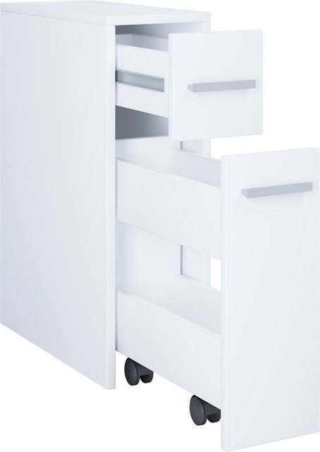 VCM Nischenschrank Zalo Unterschrank mit zwei Schubladen Weiß B/H/T: 20 x 61 x 45 cm - Bild 1