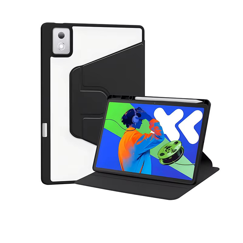 360 Grad rotierbare Acryl Schutzhülle für Lenovo Tablets in Transparent - Bild 4