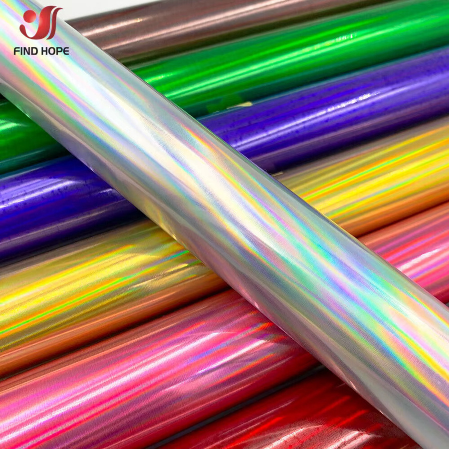 Holografisches schillerndes Wärmeübertragungs-Vinyl zum Aufbügeln in Multicolour und Grün für DIY-Kleidungsstoffe und Bastelprojekte - Bild 2
