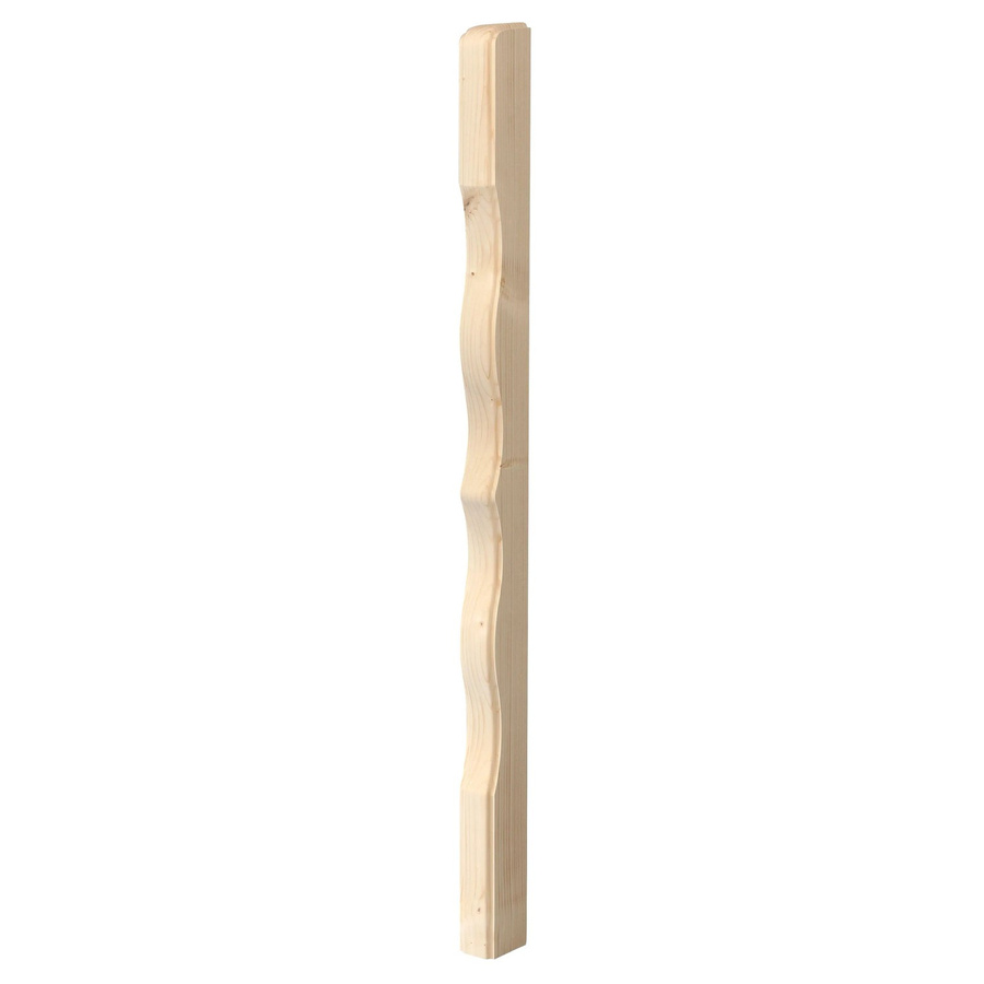 Dieda Zwischenpfosten aus Fichte, 3 Stück, Farbe: Beige, B/T/H: 4,5 x 6,5 x 95 cm - Bild 2