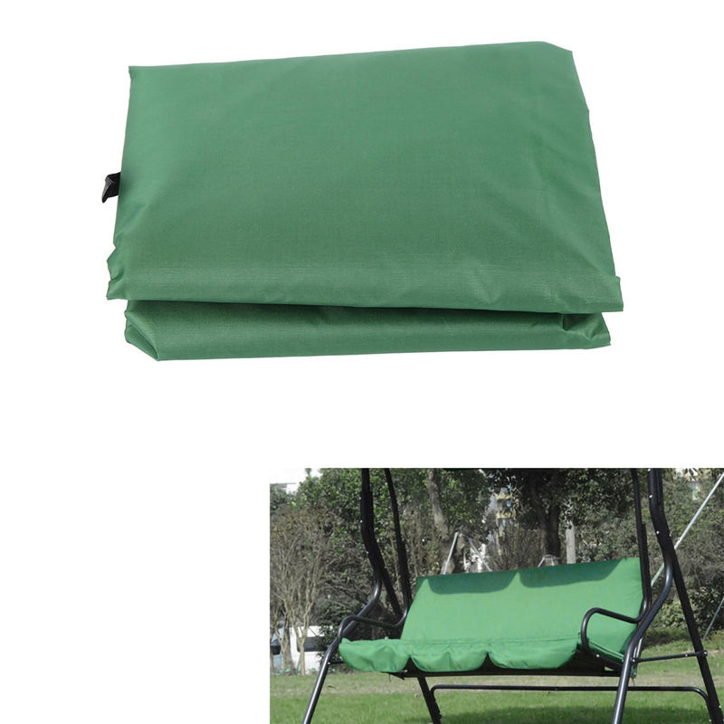 Igeteck Wasserdichte 3-Sitzer Schaukel-Hängematte aus Polyester Taft in Grün - Bild 5
