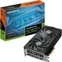 Gigabyte GeForce RTX 5060 Ti EAGLE OC Grafikkarte mit 8 GB GDDR7-RAM in Schwarz und Weiß - Bild 1