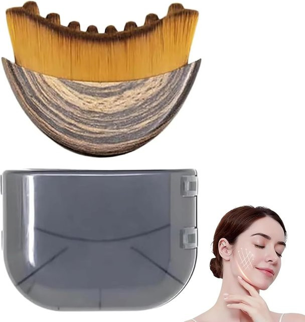 Lymphatische Kontur-Gesichtsbürste, Lymphdrainage-Massagebürste, Unisex - Bild 1