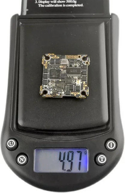 Happymodel CrazyF411 ELRS AIO 4in1 Flight Controller mit 20A ESC und 2,4G ELRS RX für FPV-Zahnstocherdrohnen in Schwarz - Bild 1
