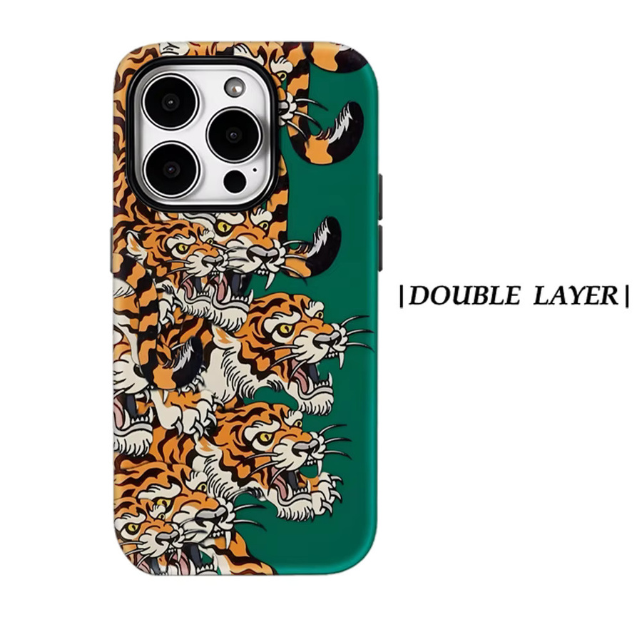 Tiger Horde Magnetische Handyhülle für iPhone 17 16 15 14 13 Pro Max Plus in Multicolour, Robuste Einzel- und Doppelschicht-Schutzhülle - Bild 7
