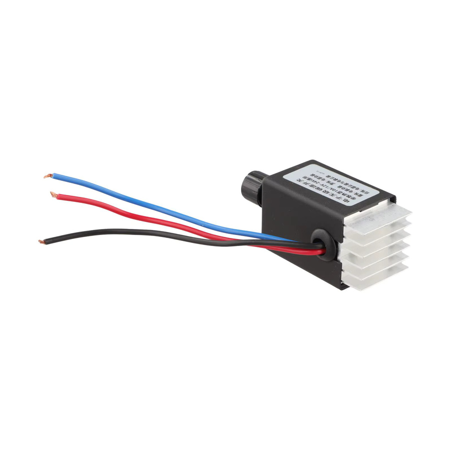 NIGHTKIST DC Motor Speed Controller Drehregler mit Kühlkörper für 12V/24V in Schwarz - Bild 1