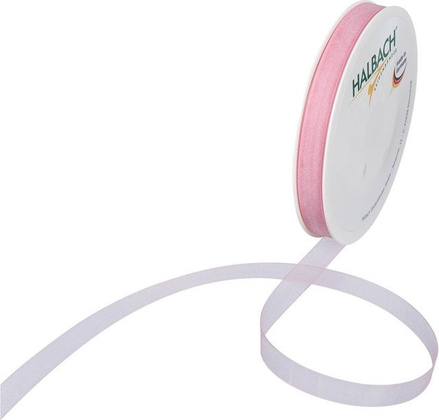 Organzaband HALBACH in Rosa und Pink, Breite: 10 mm - Bild 1