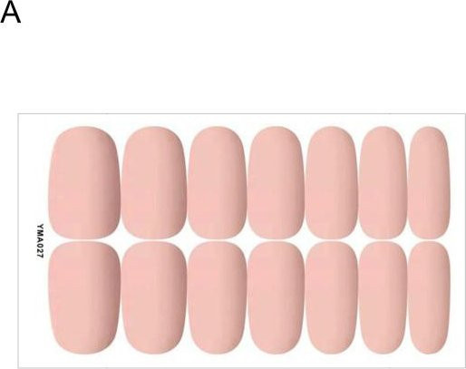 SuNace Nagelfolien mit Nagelschieber, Grau, Matt, Unisex - Bild 1