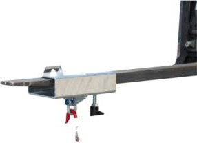 Bauer Lasthaken LH-I 1,5 für Gabelstapler und Kran mit Wirbel, Traglast 1500 kg, verzinkt, Farbe: Silber - Bild 1