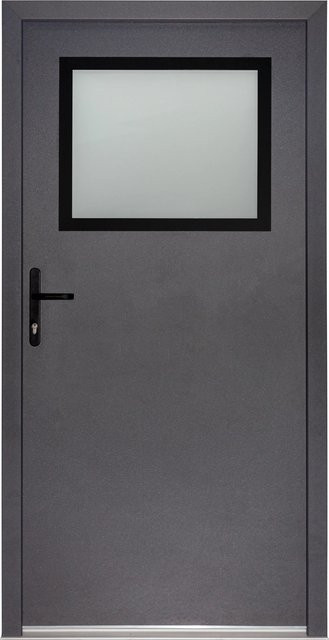 Splendoor Stahl-Nebeneingangstür NS2 in Anthrazit, modern beschichtet, nach innen öffnend, Anschlag links, Breite: 98 cm, Höhe: 198 cm - Bild 1