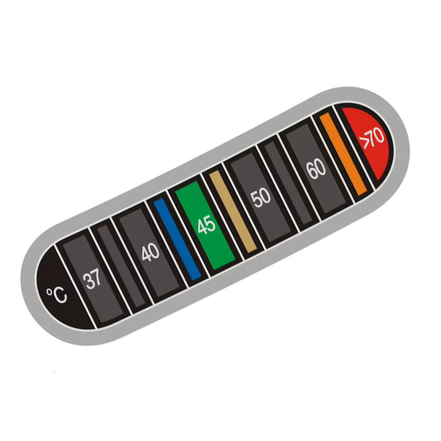 Aideepen Tragbares Verfärbungsthermometer für Wasser und Kaffee in Multicolour, Temperaturtester von 0 bis -70 Grad Celsius, Wasserdichter Aufkleber für Home und Küche - Bild 3