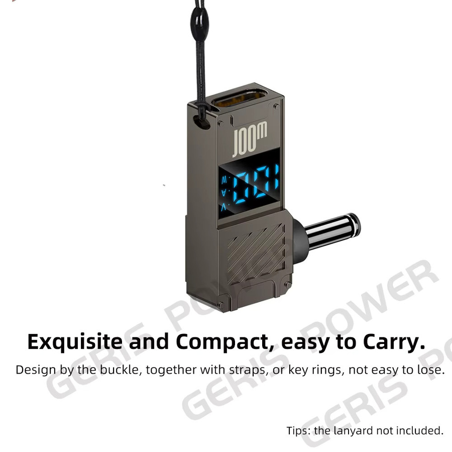 Geris Power PD100W USB-C zu DC-Stecker Konverter Ladeadapter für Lenovo Asus HP Dell Samsung - Bild 5