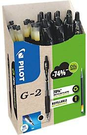 Pilot Gelschreiber G2-7, Schwarz, Gel-Tinte, 12 Stück mit 12 Minen - Bild 1