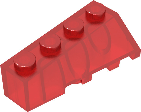 Gobricks Wedge 4x2 Sloped Right, Bausteine, Rot - Bild 1