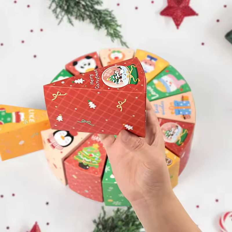 12 Stück ZQNYCY DIY Weihnachts-Adventskalender-Boxen aus Papier in Multicolour zum Ausfüllen für Weihnachten und Silvester - Bild 4