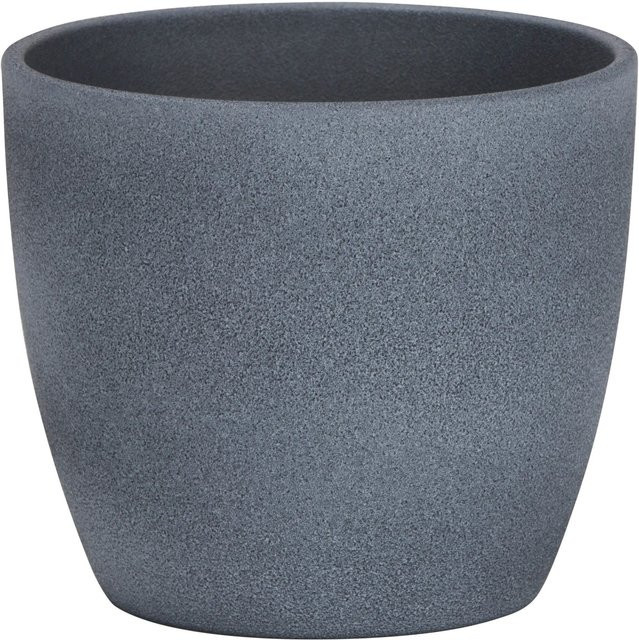 Scheurich Übertopf 920 Keramik Dark Stone Grau B: 14 cm, H: 12 cm - Bild 1