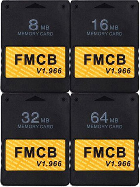 McBoot v1.966 Speicherkarte für Sony PlayStation 2 (PS2) Memory Card in Schwarz - Bild 1