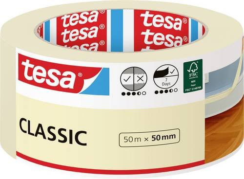 tesa Classic Kreppband Weiß B: 50 mm, L: 50 m - Bild 1