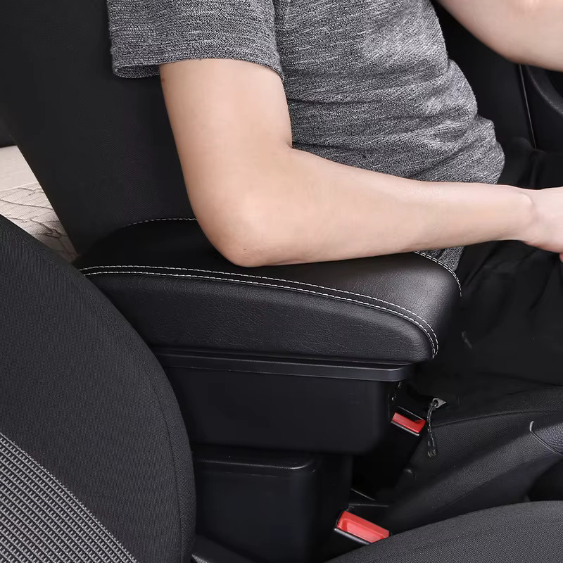 Armlehne mit USB-C Anschluss für Mazda 2 und Mazda 2 Demio in Schwarz - Bild 5