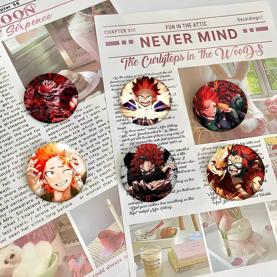 KAYOU Brosche, Anime Charakter Eijiro Kirishima, Unisex - Bild 3