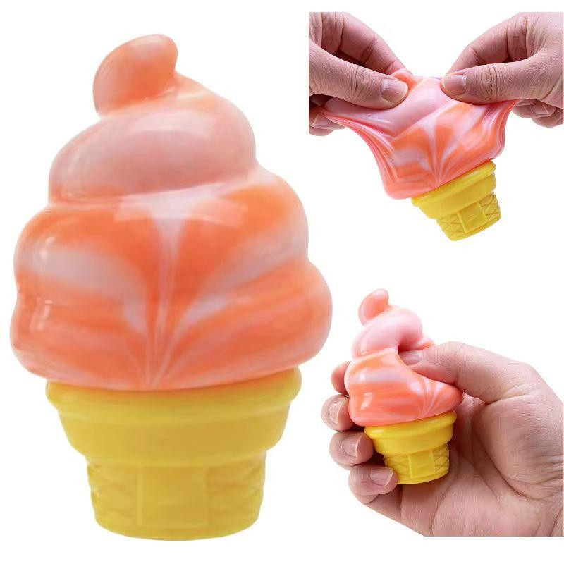 Schylling Needoh Schöner Würfel, Sensorisches Quetschspielzeug, Eiscreme-Farbe - Bild 2