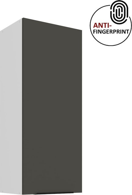 ARIA Hängeschrank Küchenzeile Graphite Anthrazit mit Einlegeböden Höhe: 45 cm, Breite: 90 cm - Bild 1