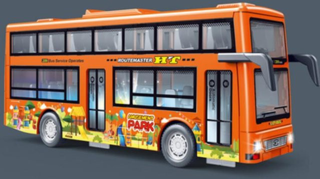 Linyi toy car Doppeldecker Stadtbus, Spielzeug Fahrzeuge, mit Licht und Musik, ab 3 Jahre - Bild 1