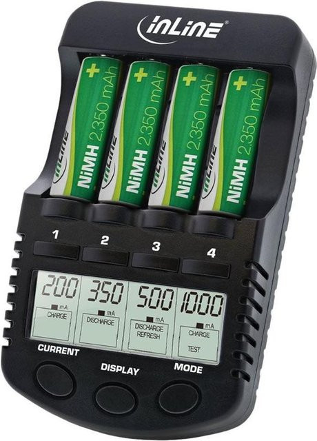 InLine 01287 Ladegerät für Haushaltsbatterien AC zu Gleichstrom - Bild 1