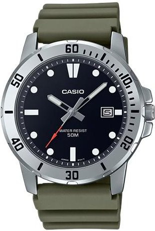 Casio Armbanduhr, Quarz, Edelstahl, 45 mm, Schwarz, Herren - Bild 1