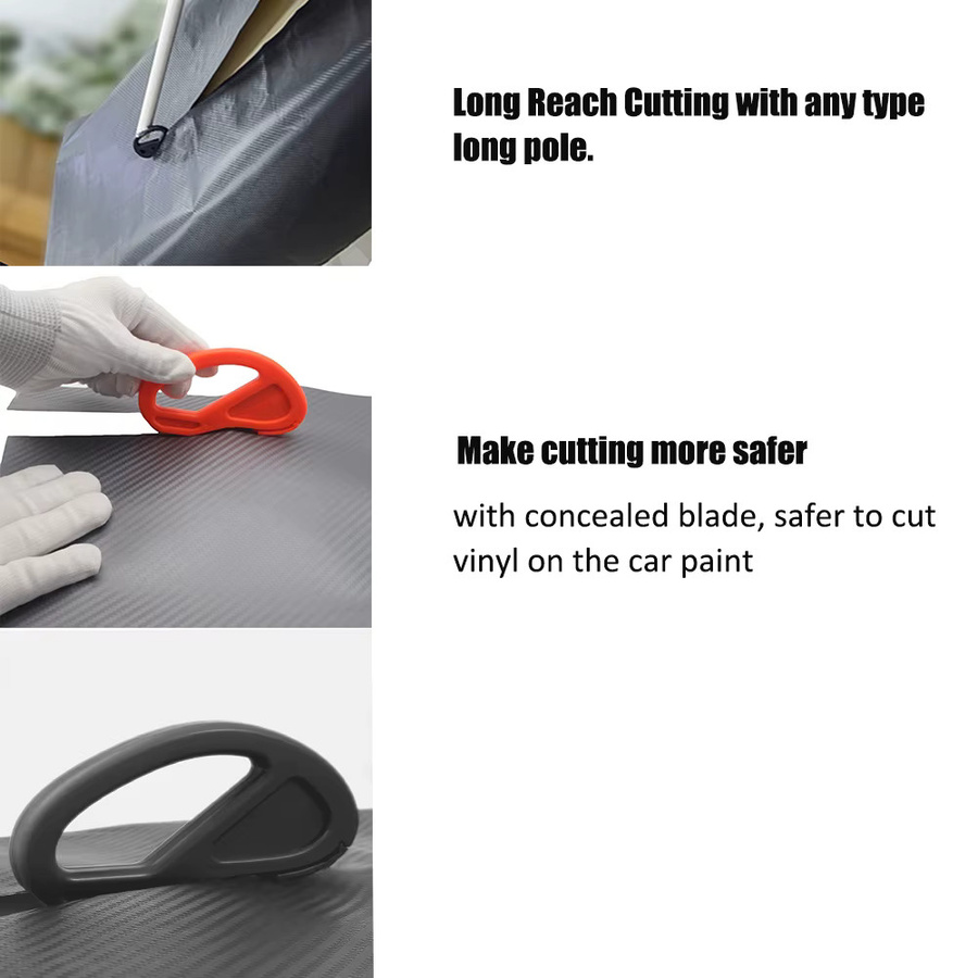 10er Paket Zippy Snitty Sicherheit Vinyl Film Cutter in Orange für Auto Wrap und Folienbeschnitt - Bild 1